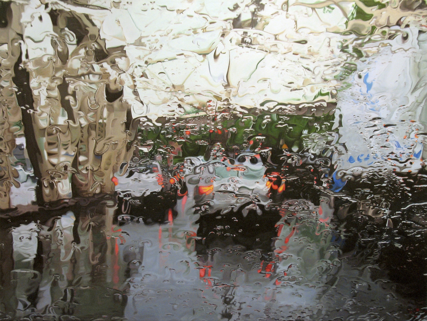 # 窗外的雨天是一幅畫：藝術家 Gregory Thielker 用畫筆重現雨季！ 4