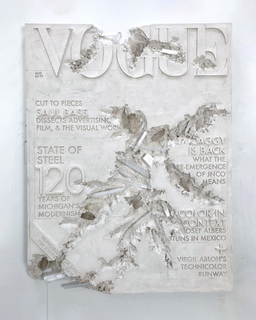# 這本雜誌經過侵蝕：Daniel Arsham為台灣版《VOGUE》設計出來自「未來」的雜誌封面！ 1