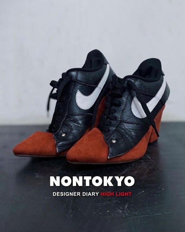 # 誰說穿高跟鞋不能運動：川久保玲、山本耀司到NON TOKYO都把球鞋改造成高跟鞋作品！ 19