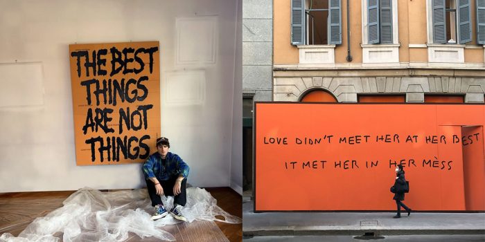 # 同樣的話在網路上一文不值，印在牆上就成塗鴉藝術：Pietro Terzini 的迷因創作體現的是未來還是泡沫？