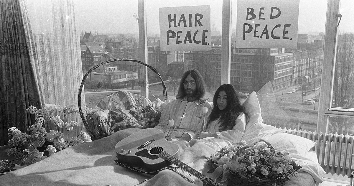 # 有一種和平叫做小野洋子和約翰藍儂：邀請世界每晚 20:22 一起「想像和平」(Imagine Peace)