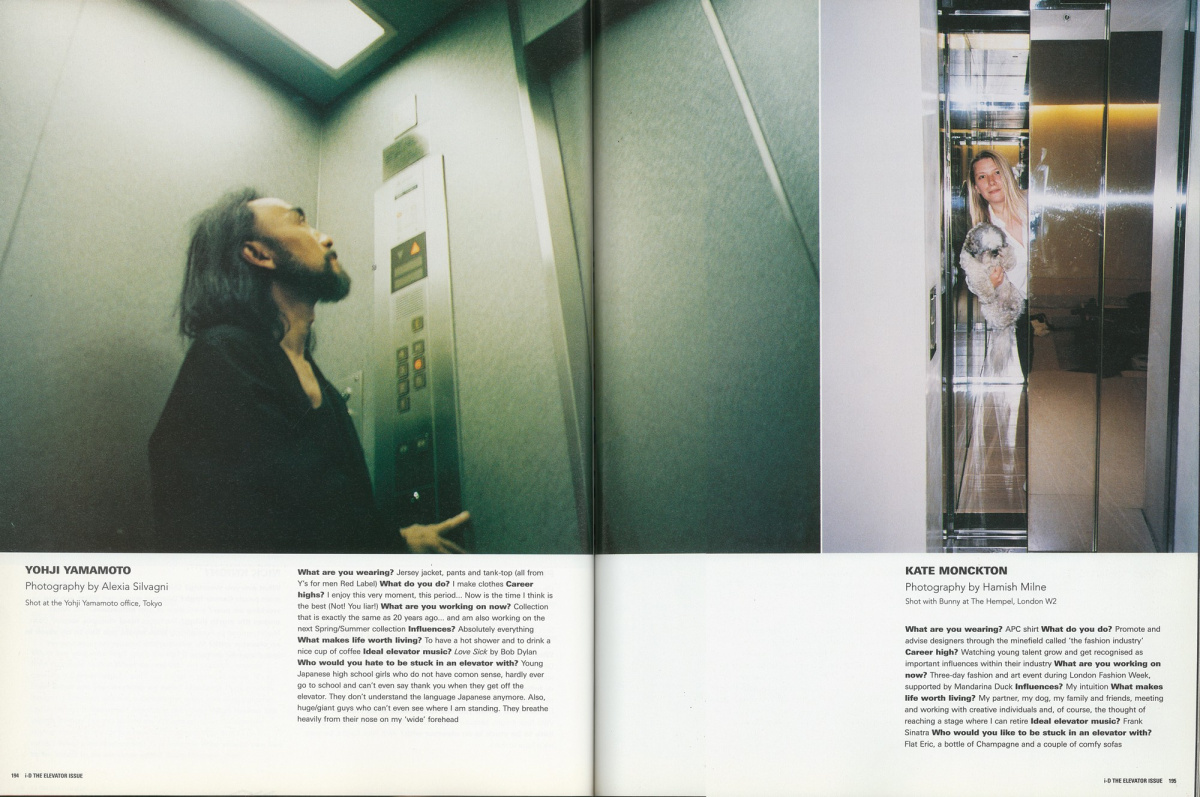 # 90 年代最時尚的心理測驗：當山本耀司和 Alexander McQueen 等等時裝大師被關在電梯裡，會有什麼反應？ 1