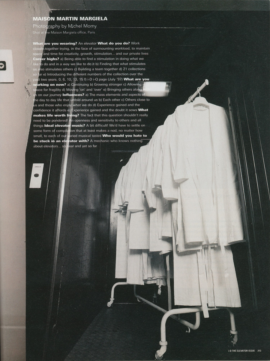 # 90 年代最時尚的心理測驗：當山本耀司和 Alexander McQueen 等等時裝大師被關在電梯裡，會有什麼反應？ 7