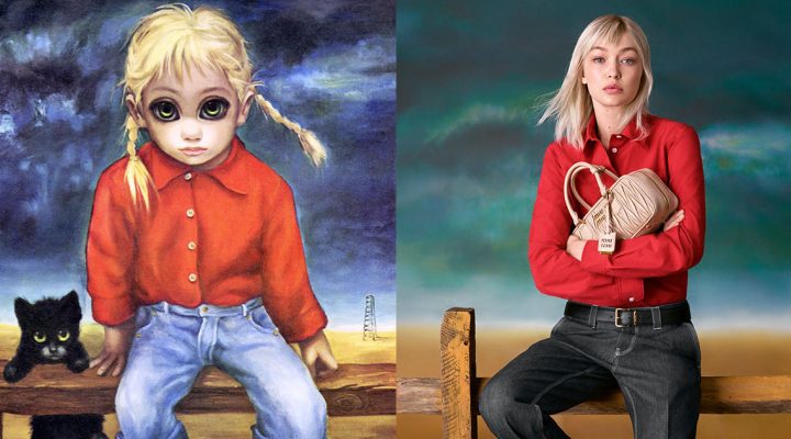 # 找來 Gigi Hadid 拍的時尚廣告，其實是要教你用大眼睛看透渣男騙局：Margaret Keane 的藝術生涯，連提姆波頓都改編成電影！