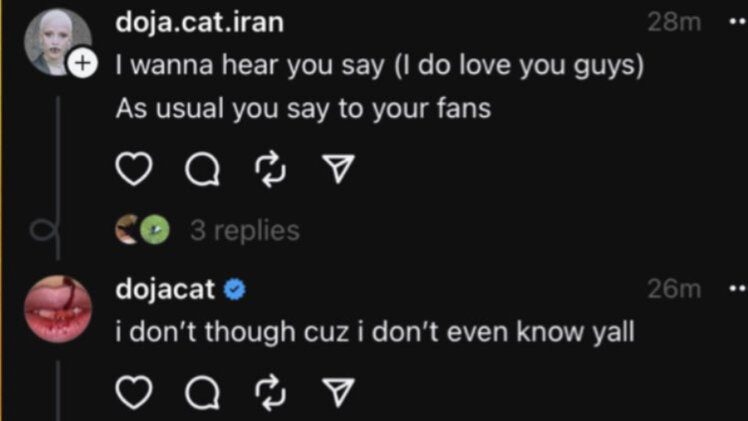 # 對粉絲說「我不愛你們，我根本不認識你們」的 Doja Cat，被 50 萬粉絲退追：大家都說 Cancel 她，新歌卻打破 Spotify 紀錄？ 4